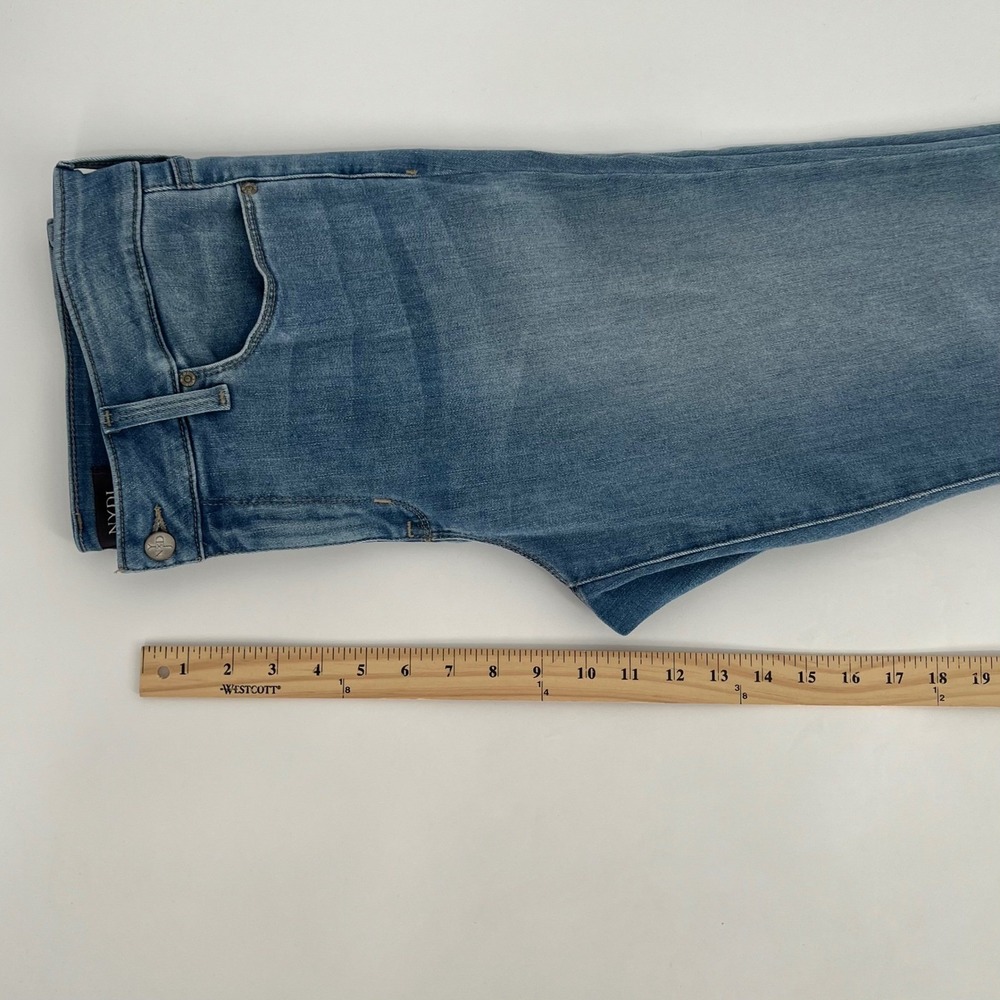 NYDJ Womens Marilyn Straight Leg Mid Rise Jeans Size 10 Blue Lift Tuck Stretch - Picture 8 of 11
